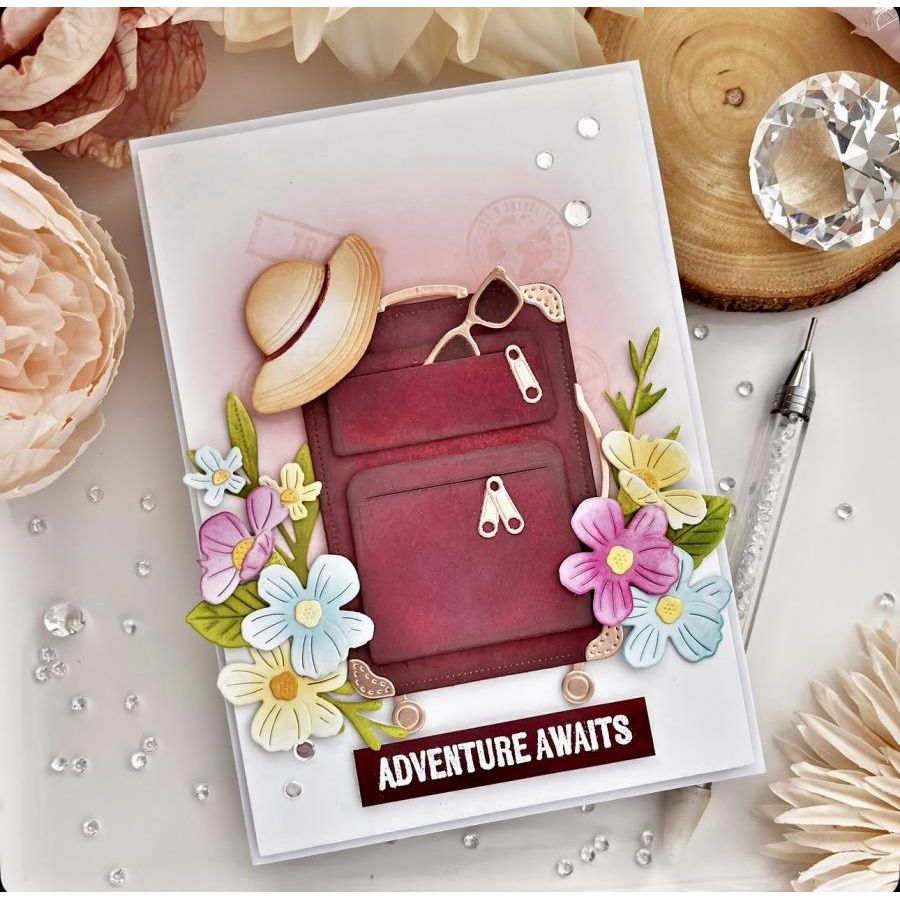 Papertrey Ink Build-A-Suitcase Dies pti-0964 adventure