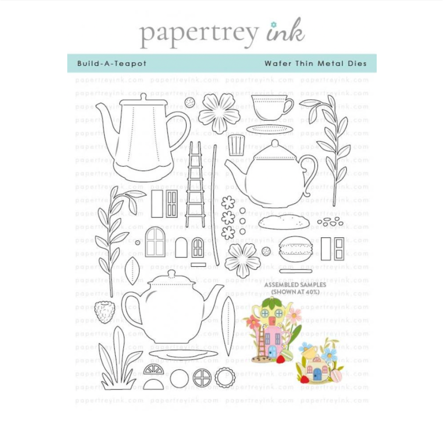 Papertrey Ink Build-A-Teapot Dies pti-1072