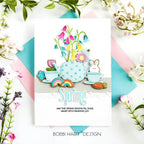 Papertrey Ink Build-A-Teapot Dies pti-1072 rainbows