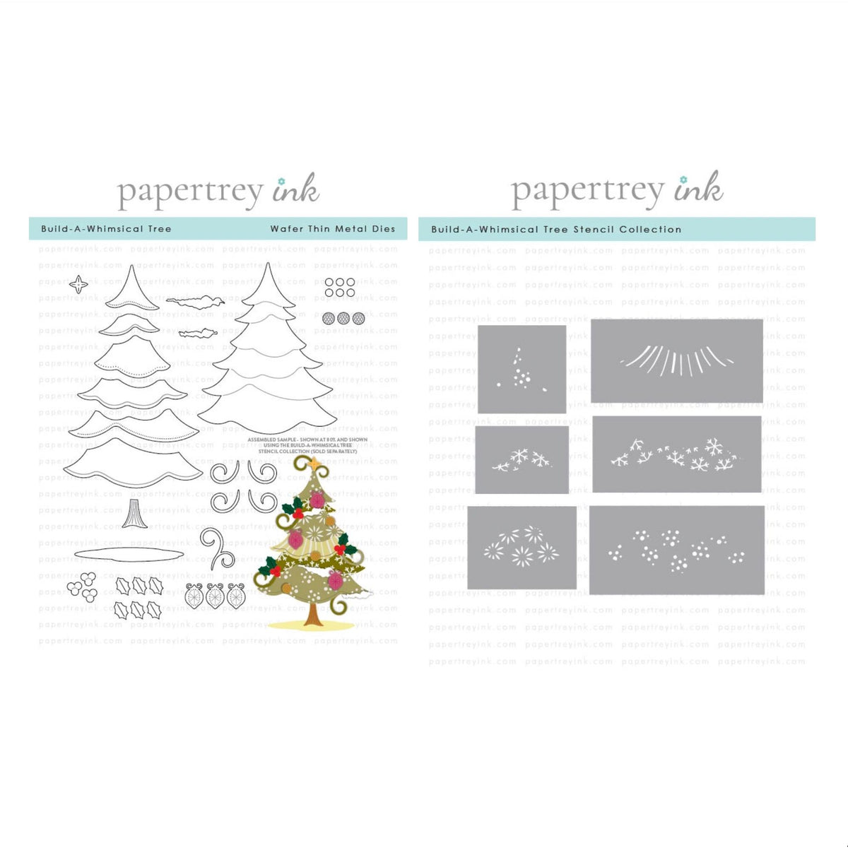 Papertrey Ink Build-A-Whimsical Tree Die and Stencil Set