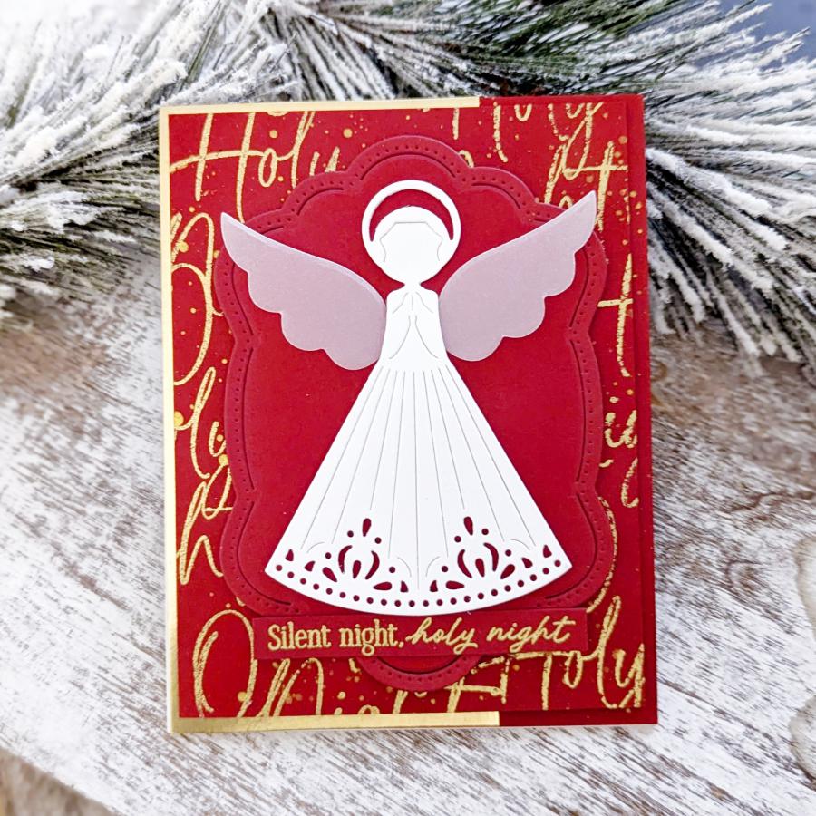 Papertrey Ink Build-An-Angel Dies pti-0866 halo