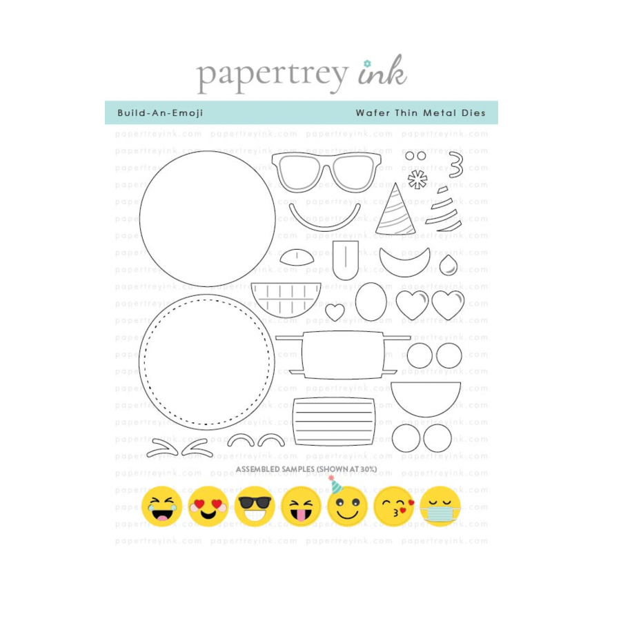 Papertrey Ink Build-An-Emoji Dies pti-1063