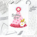 Papertrey Ink Build A Party Hat Die and Stencil Set pink