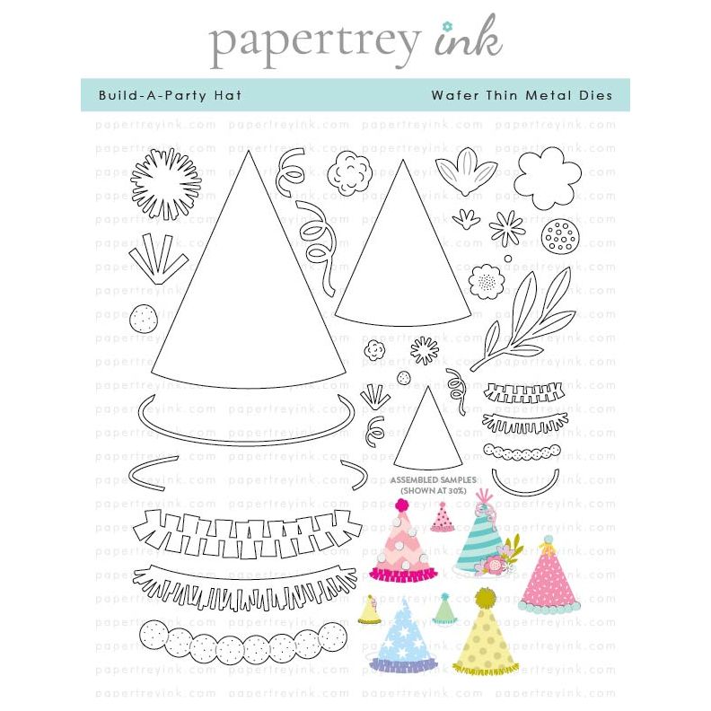 Papertrey Ink Build A Party Hat Dies pti-0906