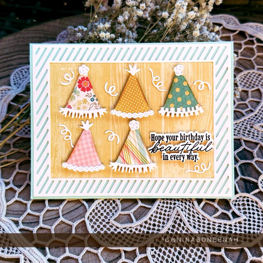 Papertrey Ink Build A Party Hat Stencils - 0082 birthday