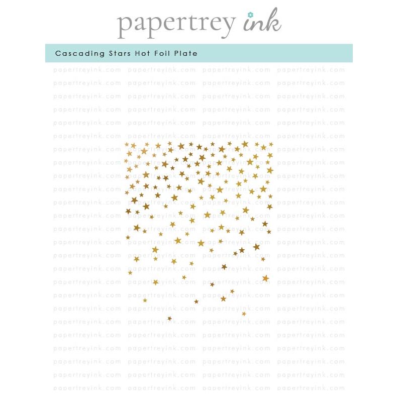 Papertrey Ink Cascading Stars Hot Foil Plate pti-0935