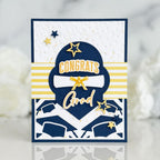Papertrey Ink Cascading Stars Hot Foil Plate pti-0935 congrats