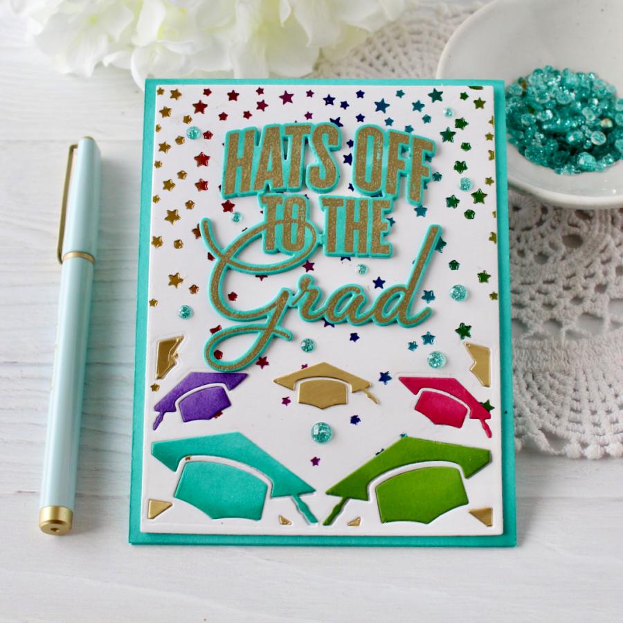 Papertrey Ink Cascading Stars Hot Foil Plate pti-0935 good job
