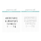 Papertrey Ink Classic Alphabet Clear Stamp and Die Set