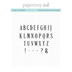 Papertrey Ink Classic Alphabet Clear Stamp and Die Set image 1