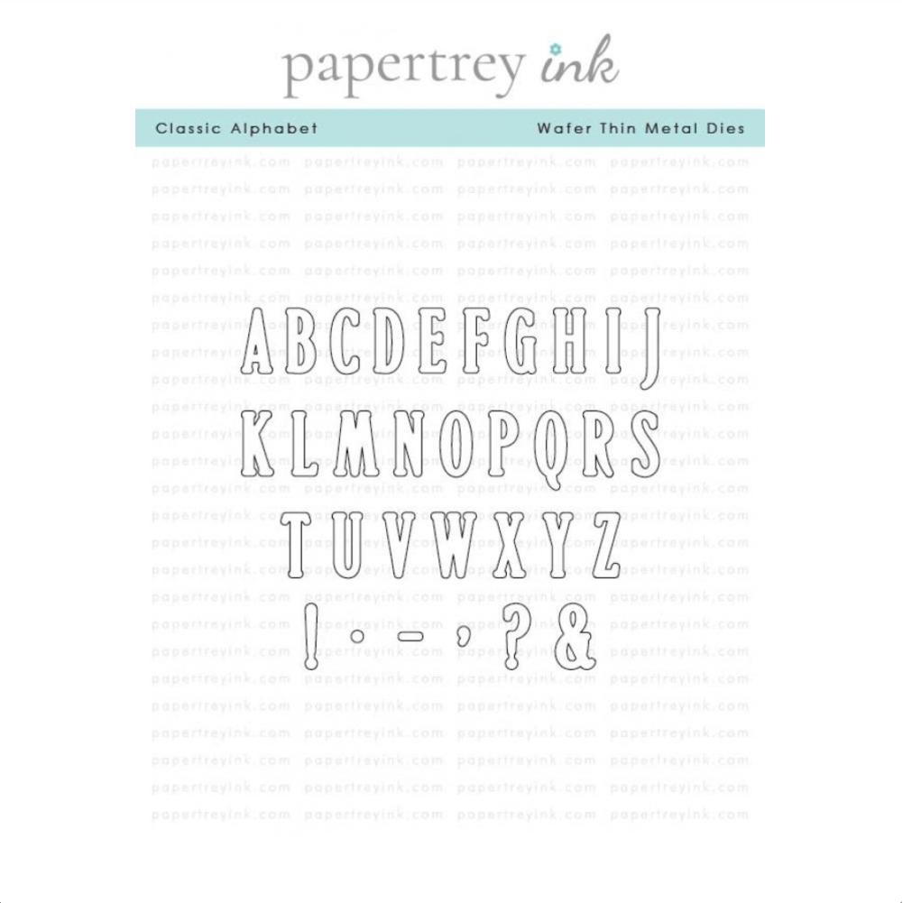 Papertrey Ink Classic Alphabet Clear Stamp and Die Set image 2