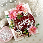 Papertrey Ink Clock Hot Foil Plate ptif-0031 happy new year
