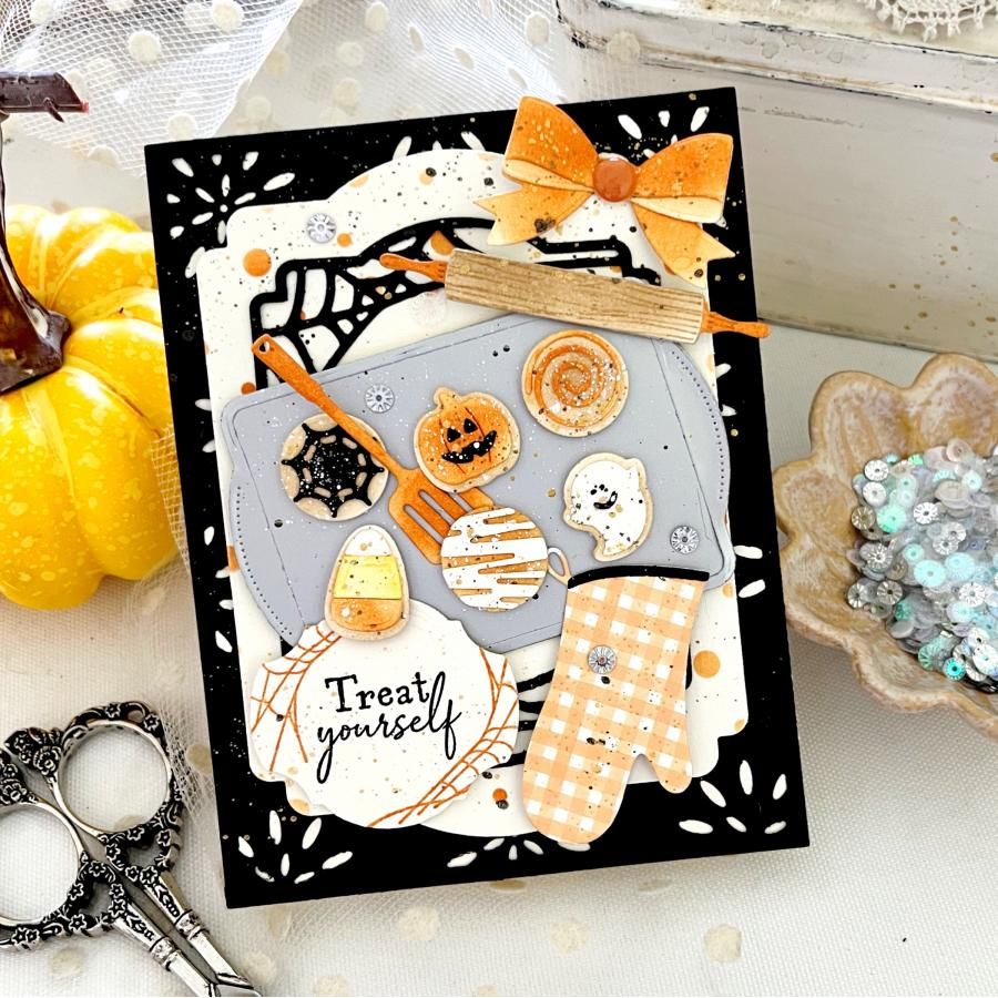 Papertrey Ink Cookie Swap and Cookie Swap Halloween Die Set treats