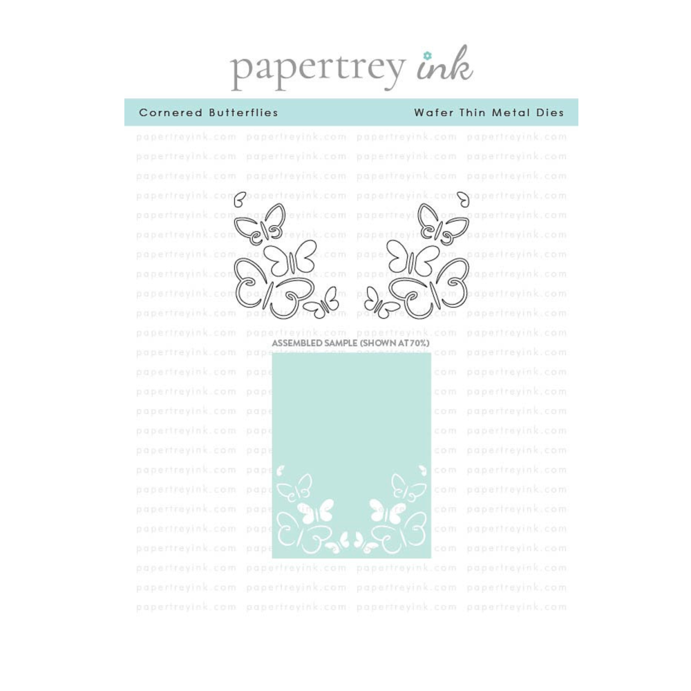 Papertrey Ink Cornered Butterflies Dies pti-0969