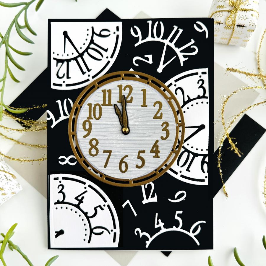 Papertrey Ink Cornered Clock Dies pti-0886 time