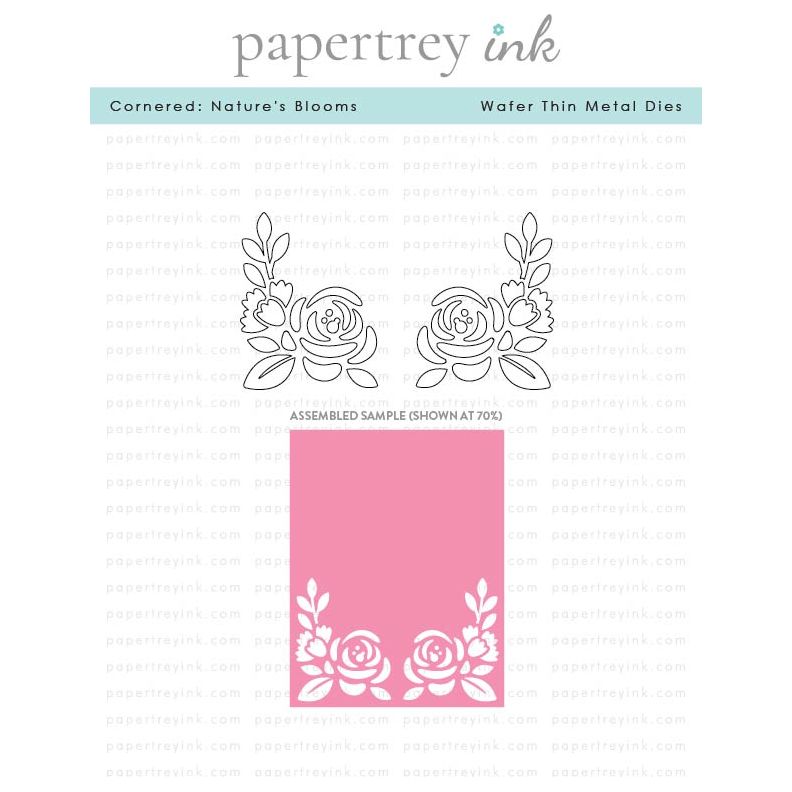 Papertrey Ink Cornered Nature's Blooms Die pti-0898