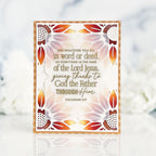 Papertrey Ink Cornered Sunflower Die pti-0844 ombre