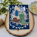 Papertrey Ink Cover Plate Bandana Die pti-0948 boots