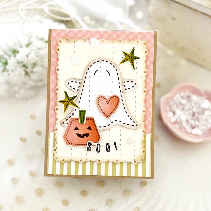Papertrey Ink Cover Plate Handmade Quilt Die pti-0842 boo