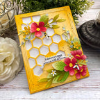 Papertrey Ink Cover Plate Honeycomb Die pti-0976 bees