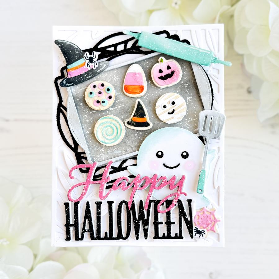 Papertrey Ink Cover Plate Lush Foliage Die pti-0994 halloween