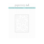 Papertrey Ink Cover Plate Stitched Snowflakes Die pti-1010