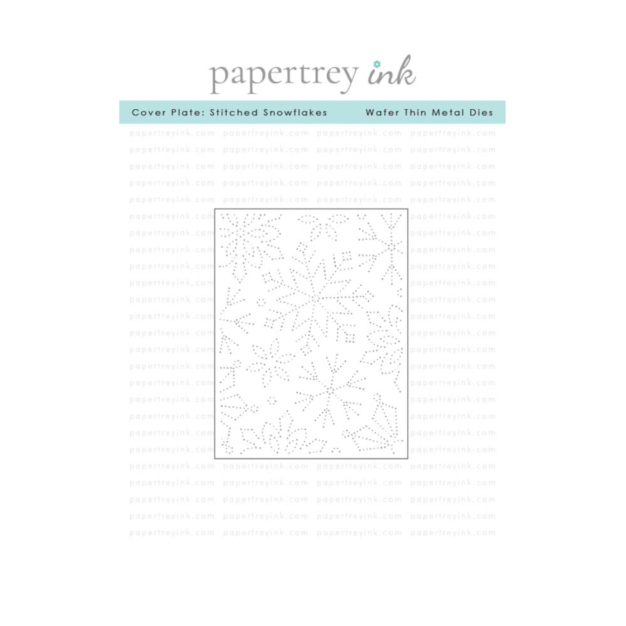 Papertrey Ink Cover Plate Stitched Snowflakes Die pti-1010