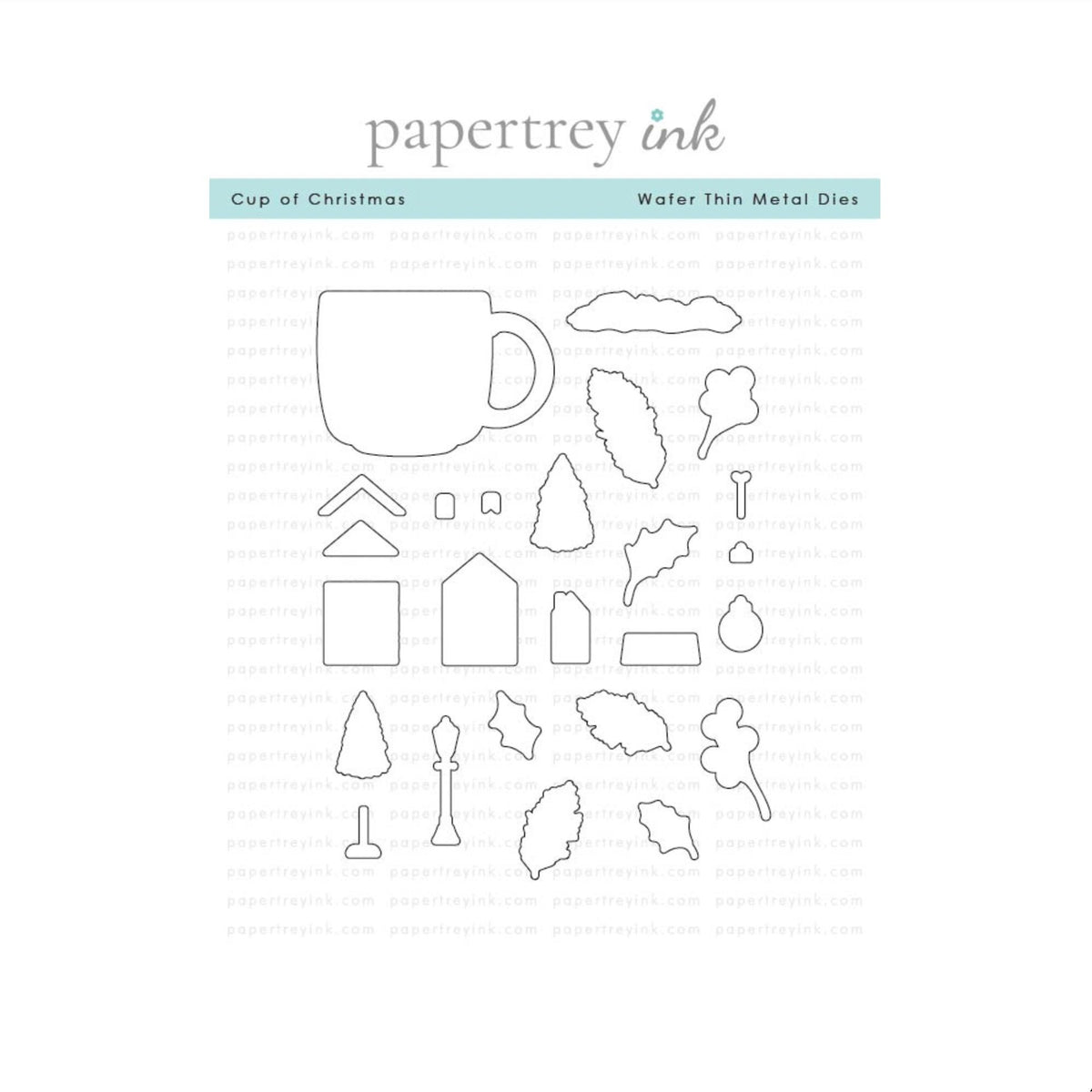 Papertrey Ink Cup of Christmas Dies pti-1140