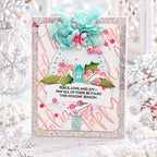 Papertrey Ink Cup of Christmas Dies pti-1140 peace love and joy card