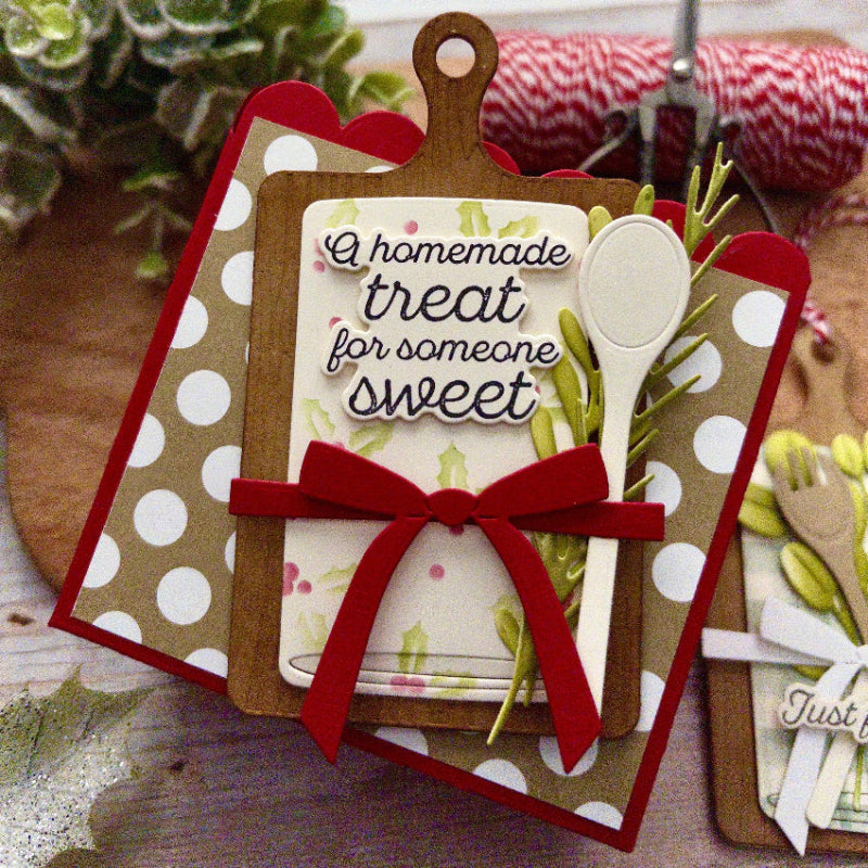 Papertrey Ink Cutting Board Tags Dies pti-1148 a homemade treat card