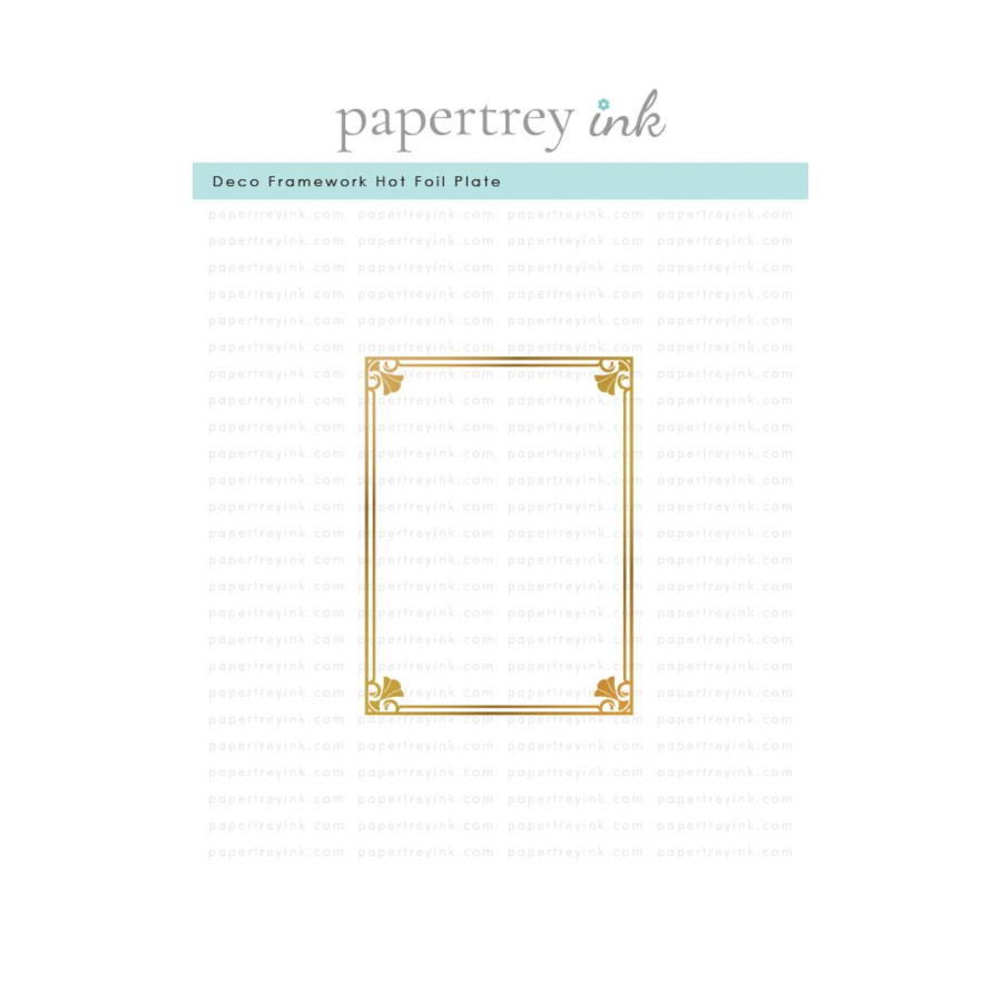 Papertrey Ink Deco Framework Hot Foil Plate ptif-0047