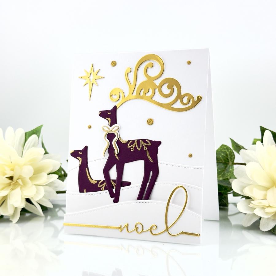 Papertrey Ink Deerest Blessings Clear Stamps 1607 gold