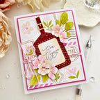 Papertrey Ink Destination Sentiments Clear Stamp and Die Set bon voyage card