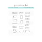 Papertrey Ink Destination Sentiments Clear Stamp and Die Set product image 2