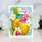 Papertrey Ink Destination Sentiments Clear Stamps 1714 wish you were here card