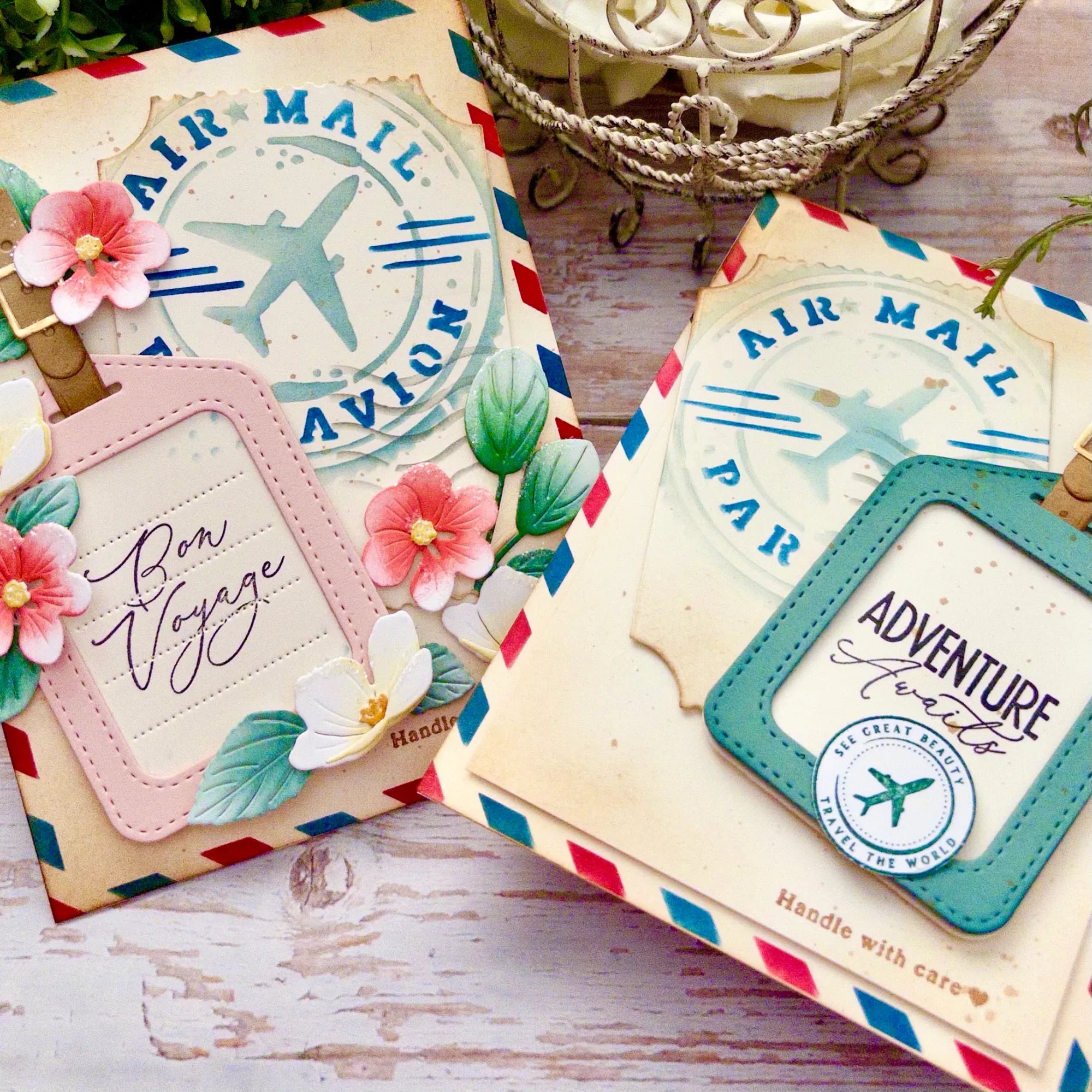 Papertrey Ink Destination Sentiments Dies pti-1109 adventure awaits card