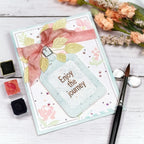 Papertrey Ink Destination Sentiments Dies pti-1109 enjoy the journey card