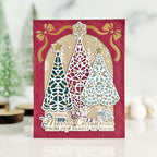 Papertrey Ink Doily Trees Clear Stamps 1602 gold star