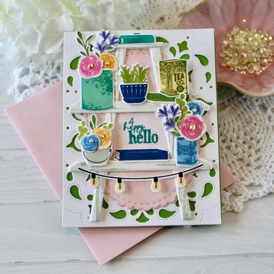 Papertrey Ink Eclectic Charm Clear Stamp and Die Set hello