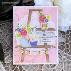 Papertrey Ink Eclectic Charm Clear Stamps 1646 pink