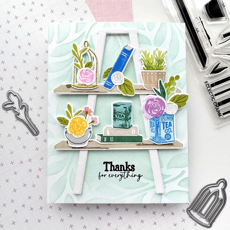 Papertrey Ink Eclectic Charm Clear Stamps 1646 shelf