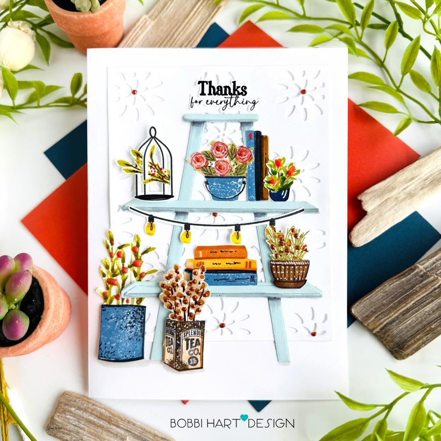 Papertrey Ink Eclectic Charm Clear Stamps 1646 thanks