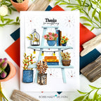 Papertrey Ink Eclectic Charm Clear Stamps 1646 thanks