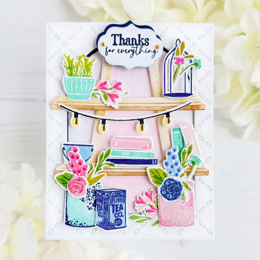 Papertrey Ink Electric Charm Dies pti-0956 thanks