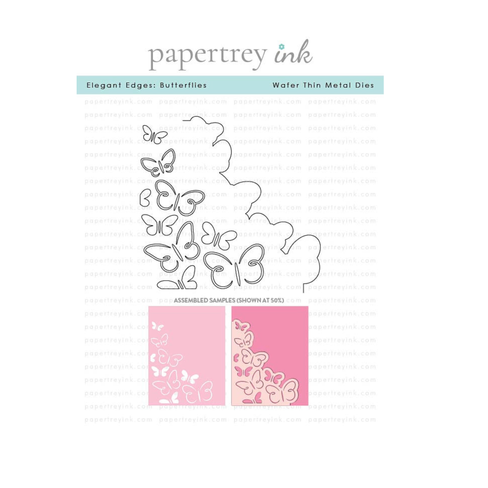 Papertrey Ink Elegant Edges Butterflies Dies pti-0968