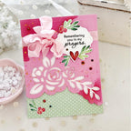 Papertrey Ink Elegant Edges Nature's Blooms Dies pti-0897 prayers