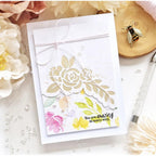 Papertrey Ink Elegant Edges Nature's Blooms Dies pti-0897 roses