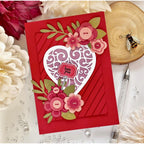 Papertrey Ink Elegant Heart Die pti-0894 red