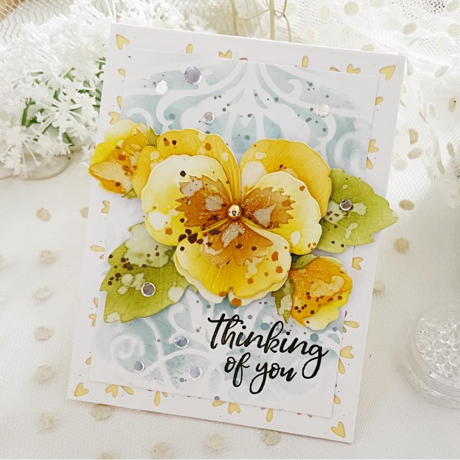 Papertrey Ink Essential Sentiments Clear Stamps 1068 flowers