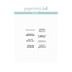 Papertrey Ink Fab-boo-lous Sentiments Clear Stamp and Die Set image 